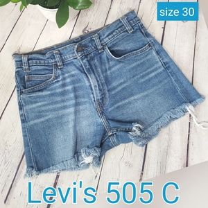 Levi's 505 C Orange Tab Women's Short size W30